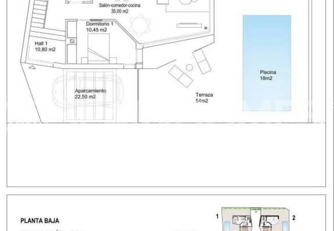 Villas with Private Pool and Parking in La Florida, Costa Blanca 28
