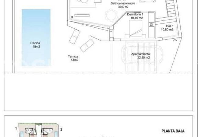 Villas with Private Pool and Parking in La Florida, Costa Blanca 32