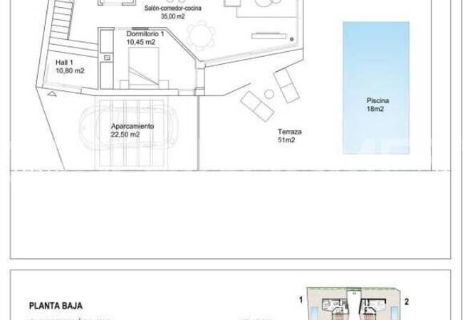 Villas with Private Pool and Parking in La Florida, Costa Blanca 36