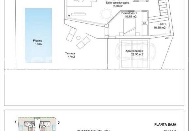 Villas with Private Pool and Parking in La Florida, Costa Blanca 40