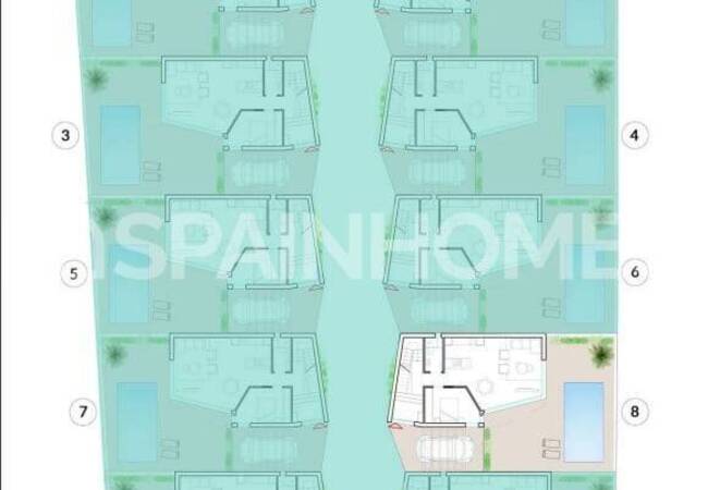 Villas with Private Pool and Parking in La Florida, Costa Blanca 43
