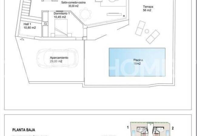 Villas with Private Pool and Parking in La Florida, Costa Blanca 11
