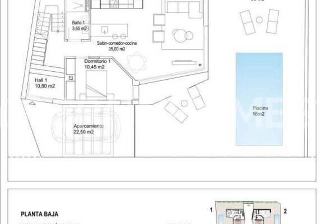 Villas with Private Pool and Parking in La Florida, Costa Blanca 20
