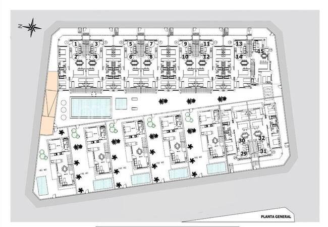 Benijófar'da Özel Bahçeli ve Garajlı Şık Müstakil Villalar 47