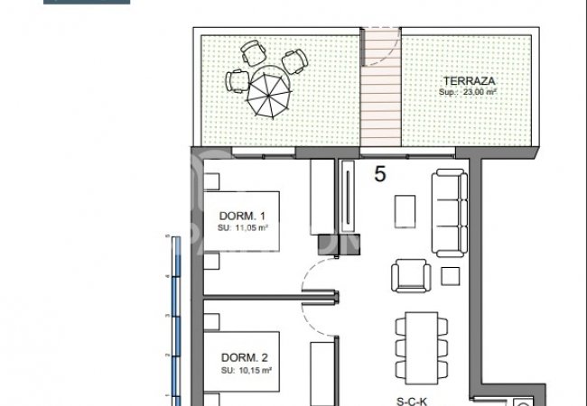 Benijofar'da Şık Tasarımla Restore Edilmiş Havuzlu Daireler 46
