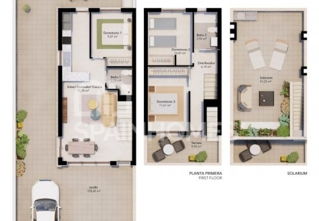 Townhouses in Complex with Jacuzzi in Pilar De La Horadada 54