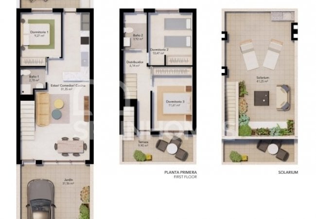Townhouses in Complex with Jacuzzi in Pilar De La Horadada 55