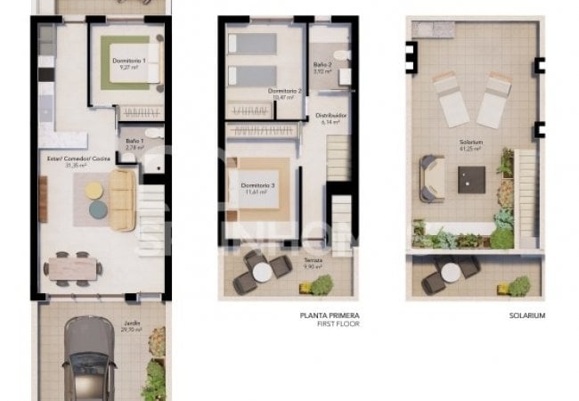 Townhouses in Complex with Jacuzzi in Pilar De La Horadada 56