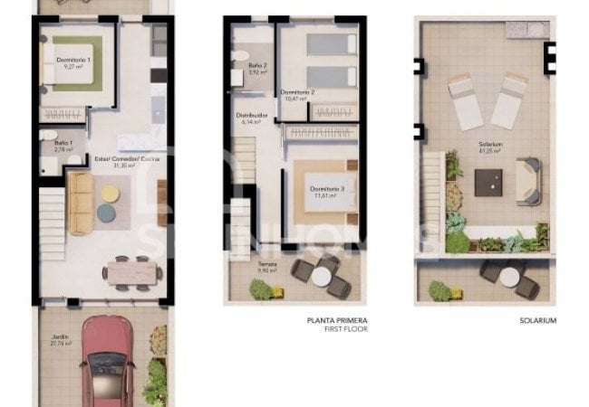 Townhouses in Complex with Jacuzzi in Pilar De La Horadada 57