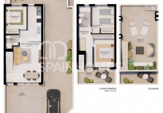 Townhouses in Complex with Jacuzzi in Pilar De La Horadada 58