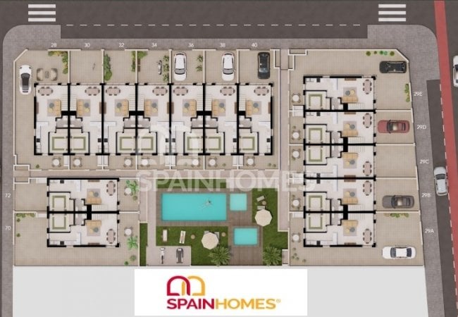 Townhouses in Complex with Jacuzzi in Pilar De La Horadada 53