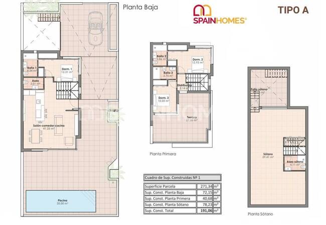 Algorfa'da Eşsiz Tasarımlı Özel Havuzlu Villalar 75
