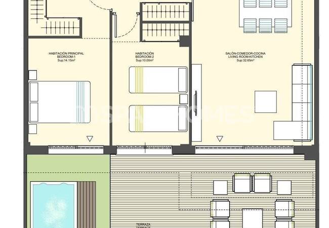 Finestrat'ta Plaja ve Benidorm Şehrine Yakın Şık Daireler 17