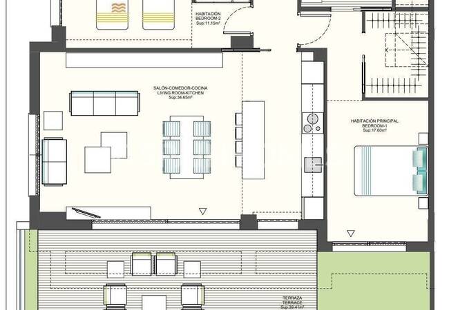 Finestrat'ta Plaja ve Benidorm Şehrine Yakın Şık Daireler 20