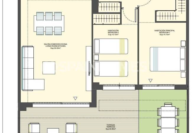 Finestrat'ta Plaja ve Benidorm Şehrine Yakın Şık Daireler 22
