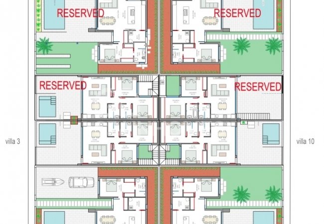 Pilar De La Horadada'da Havuzlu ve Teraslı Yarı Müstakil Evler 25