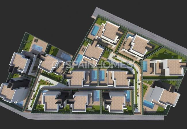 Отдельные Виллы с Бассейном в Аликанте 16