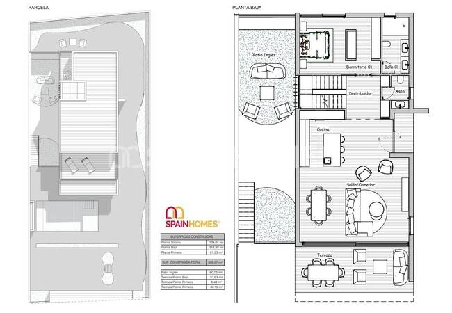 La Zenia'da Sahile Çok Yakın Konumda Şık Tasarımlı Lüks Villa 17