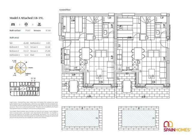 Maisons Mitoyennes Avec Piscine Privée À Villamartin 21