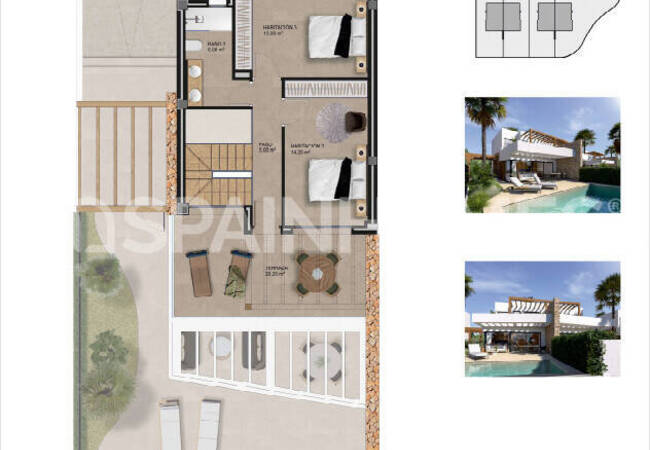 Eleganta Hus Till Salu I Monforte Del Cid Med Privata Pooler 19