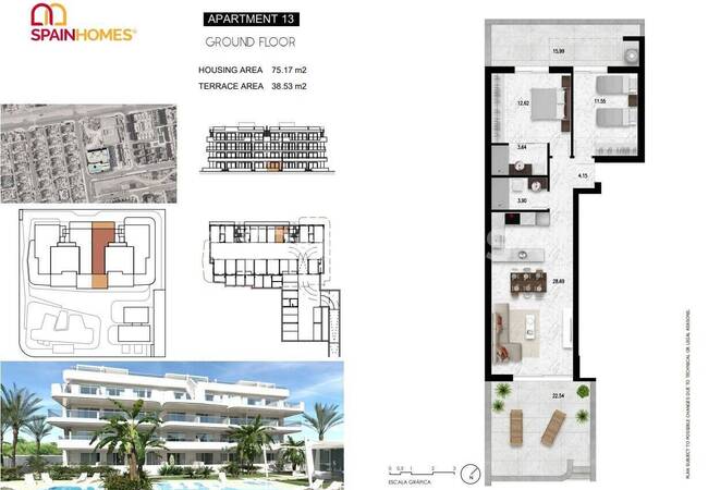 Orihuela Cabo Roig'in Popüler Bölgesinde Şık Daireler 47