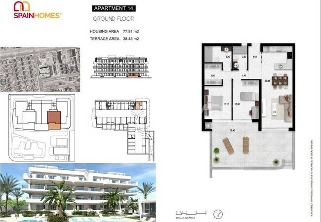 Orihuela Cabo Roig'in Popüler Bölgesinde Şık Daireler 48