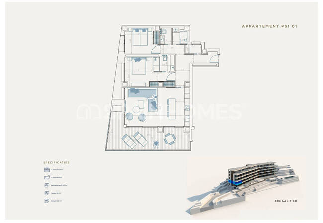 Alicante Villajoyosa'da Sahile Çok Yakın Konumda Lüks Daireler 35