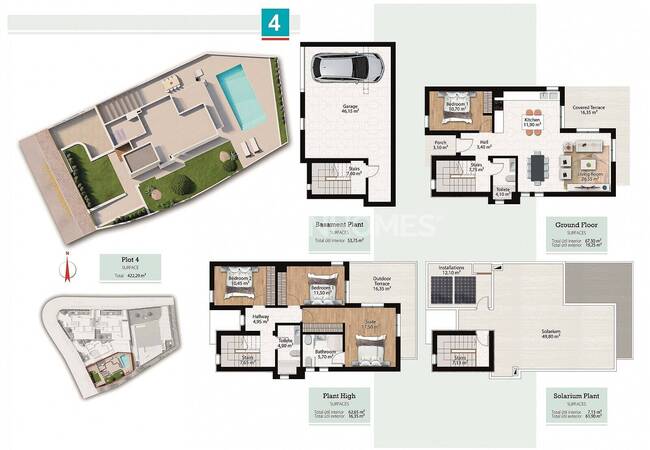 Alfaz Del Pi'de Akdeniz Mimarisine Sahip Havuzlu Villalar 10