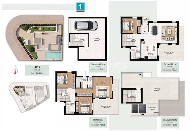 Alfaz Del Pi'de Akdeniz Mimarisine Sahip Havuzlu Villalar 7