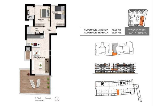 Apartments with Elegant Design in Orihuela Costa Alicante 58