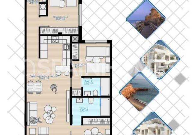 Просторные Квартиры Рядом с Пляжем в Пилар-де-ла-Орадада 34