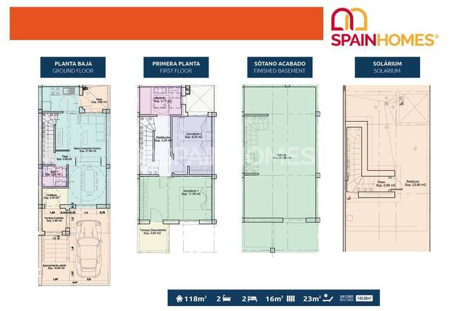 Таунхаусы в Выгодном Месте в Санта-Пола, Испания 9