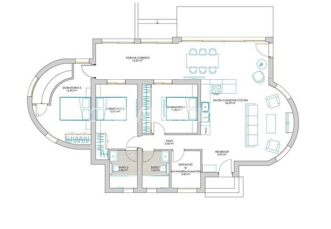 Benissa'da Plaja Yakın Konumda 4 Yatak Odalı Yenilenmiş Ev 33