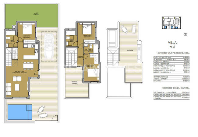 Torre De La Horadada'da Havuzlu ve Teraslı Daireler 21