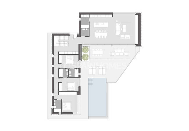 Alicante Moraira'da 4 Yatak Odalı Geniş Müstakil Villa 26