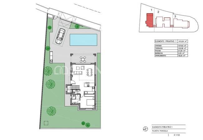 Дома с 3 спальнями и частным бассейном в Монте Зения Ориуэла 28