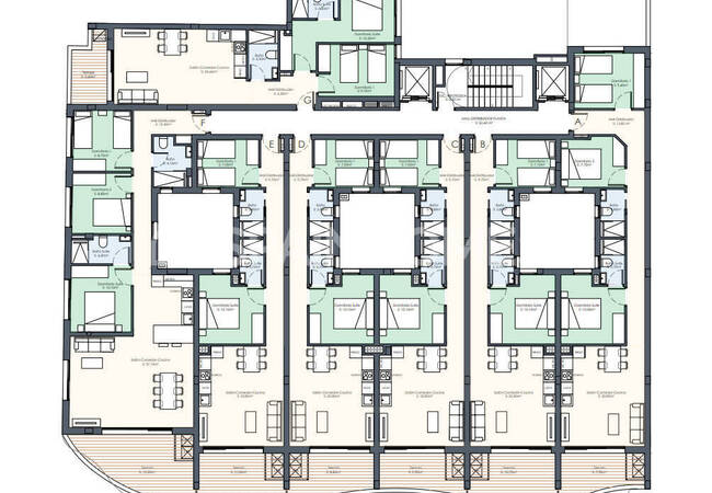 Torrevieja'da Çatı Havuzlu Sitede Satılık Daireler 23