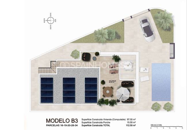 Detached Properties with 3 Bedrooms in Ciudad Quesada 43