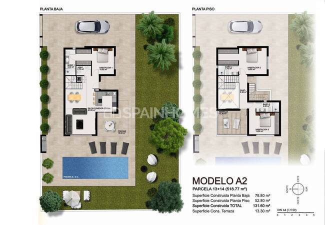 Detached Properties with 3 Bedrooms in Ciudad Quesada 45