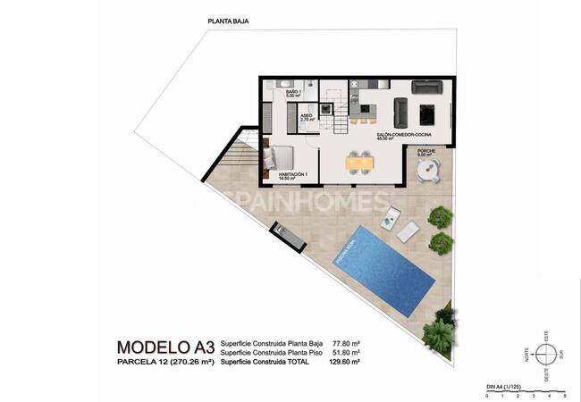 Detached Properties with 3 Bedrooms in Ciudad Quesada 46