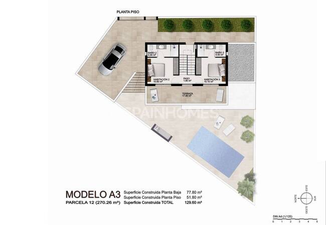 Detached Properties with 3 Bedrooms in Ciudad Quesada 47