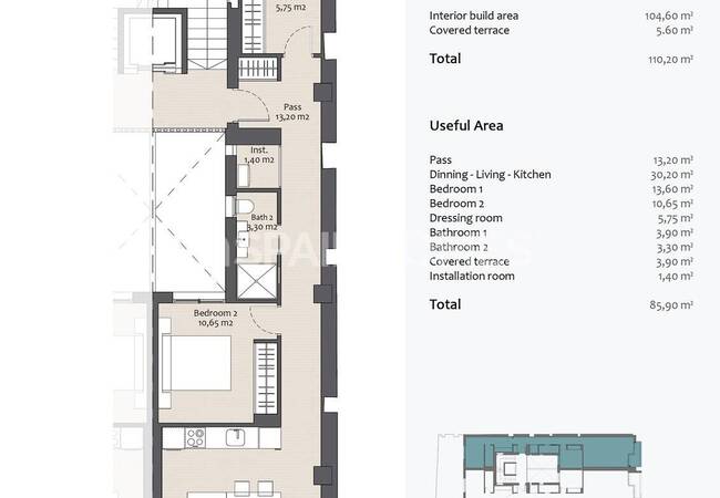 Altea'da Sahile Yakın Çevre Dostu Tasarımlı Daireler 85