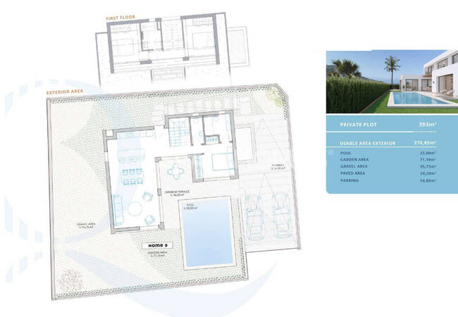 منازل حديثة مع مسابح خاصة في ألفاز ديل بي 40