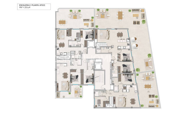2 and 3-bedroom Real Estate in a Complex in Santa Pola Alicante 16