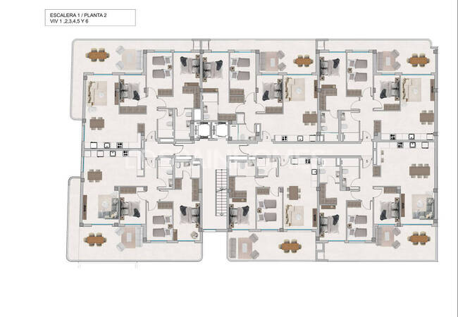 2 and 3-bedroom Real Estate in a Complex in Santa Pola Alicante 8