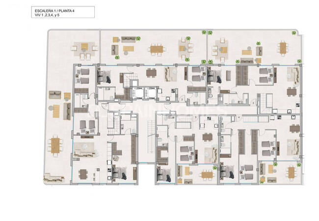 2 and 3-bedroom Real Estate in a Complex in Santa Pola Alicante 10