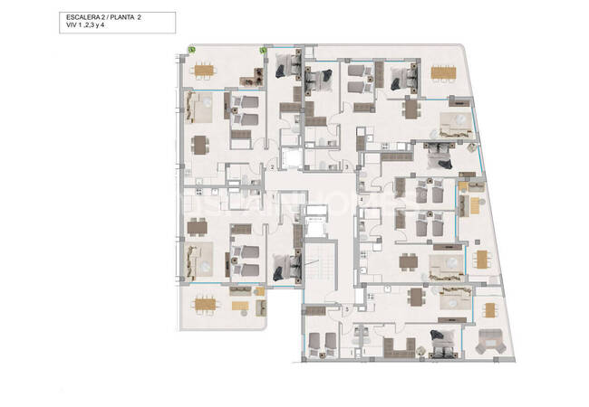 2 and 3-bedroom Real Estate in a Complex in Santa Pola Alicante 14