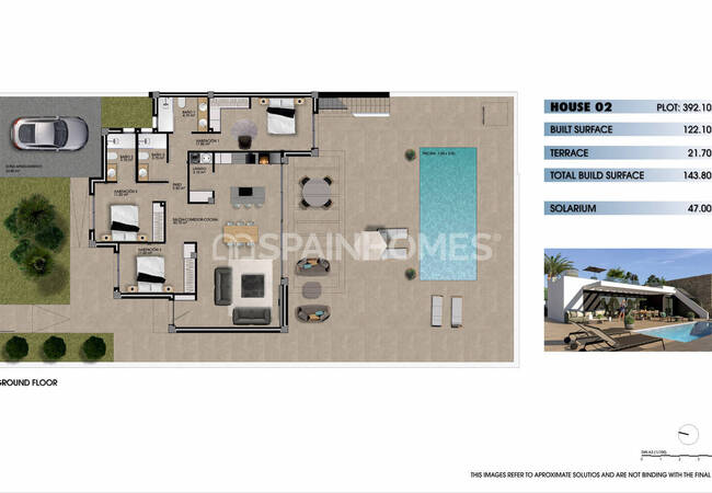 Stylish 3-bedroom Houses with Private Pool in Alicante Mutxamel 22