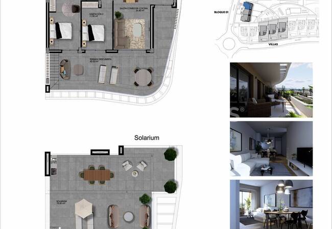 2 and 3-bedroom Golf Flats in a Complex with Pool in Finestrat 22