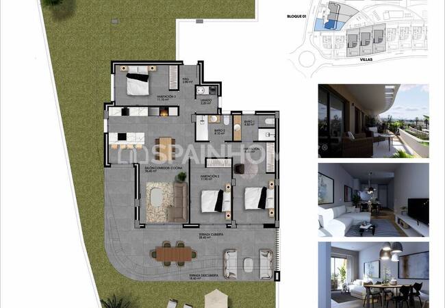 2 and 3-bedroom Golf Flats in a Complex with Pool in Finestrat 23